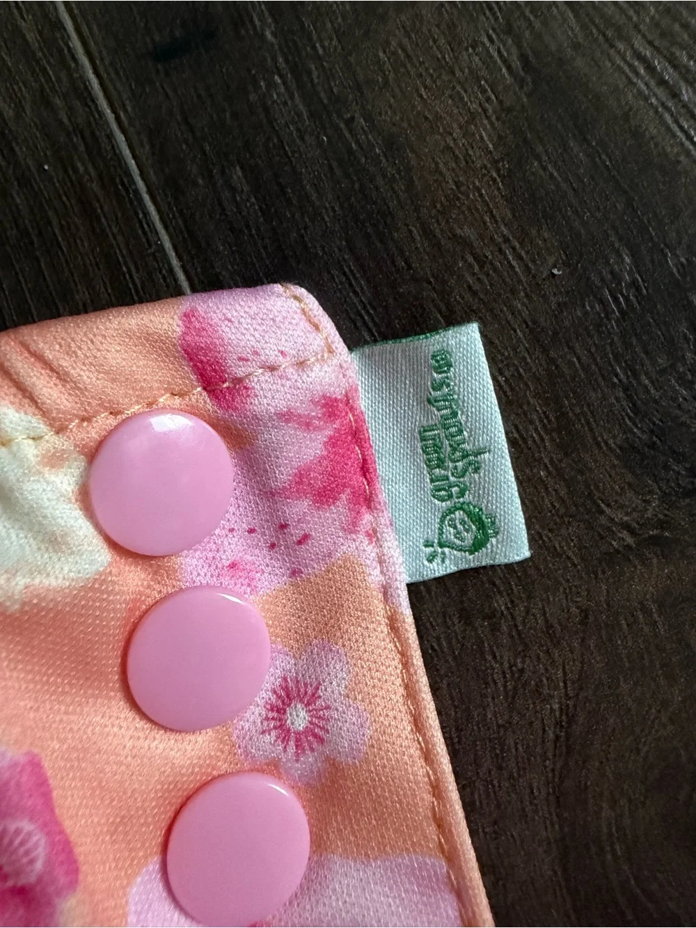 Peach Floral Swim Diaper